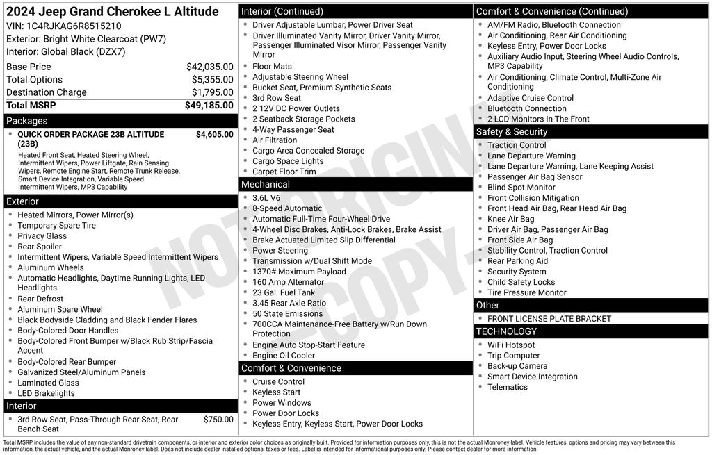 jeep grand cherokee l 2024 1C4RJKAG6R8515210 image jeep grand cherokee l 2024 1C4RJKAG6R8515210 image
